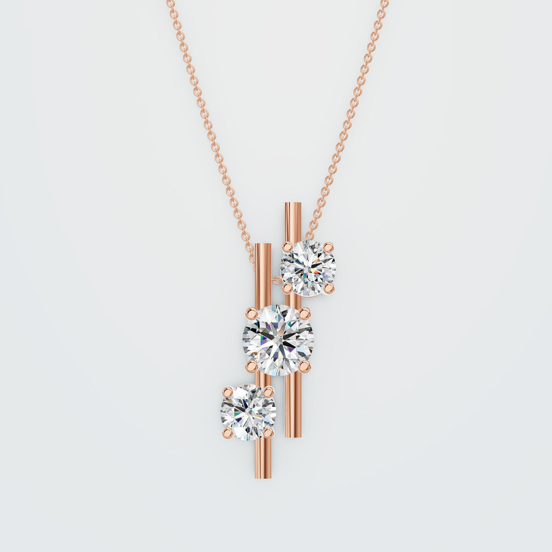 Round and Teardrop necklace