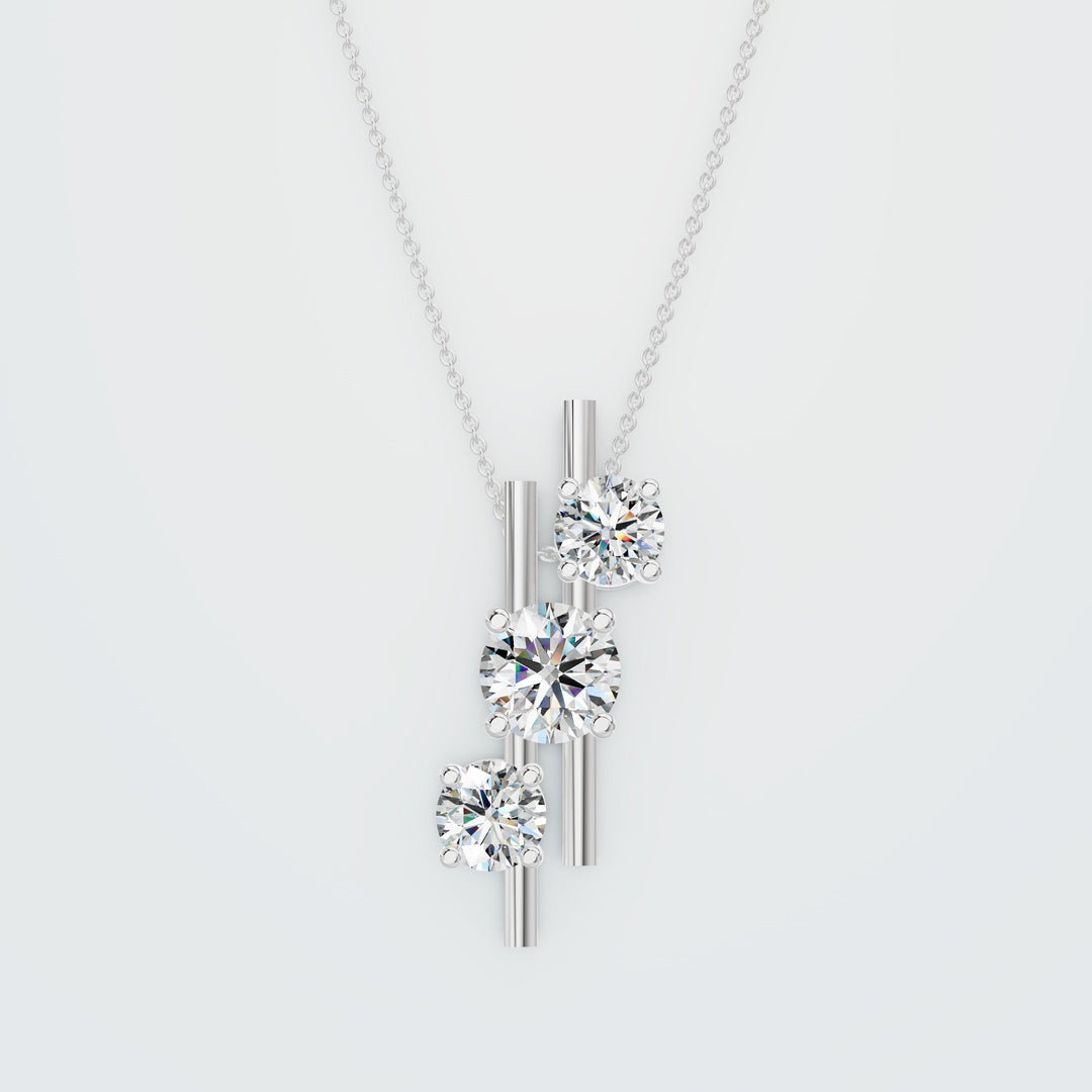 Round and Teardrop necklace