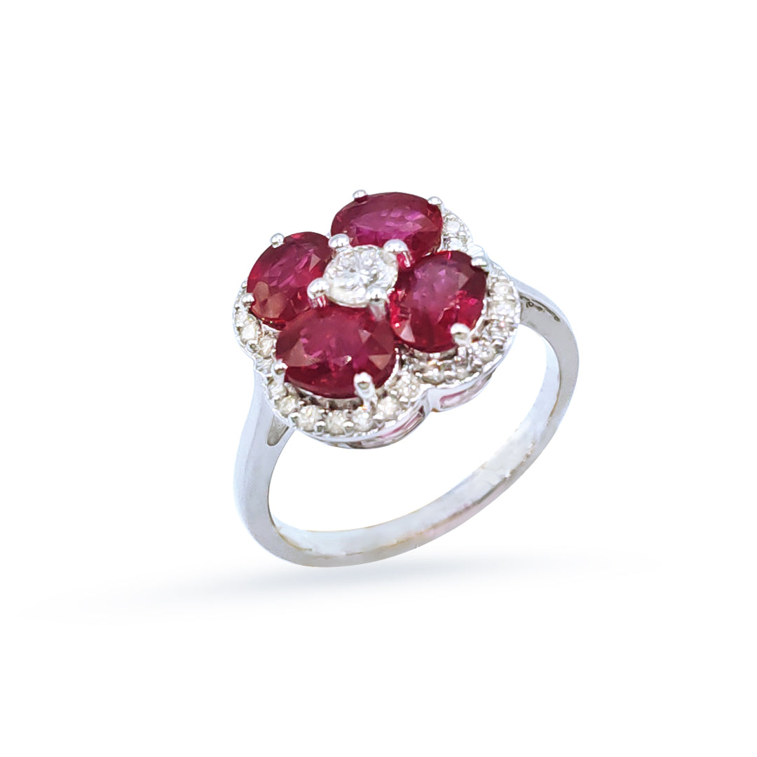 18k Ruby Diamond Ring
