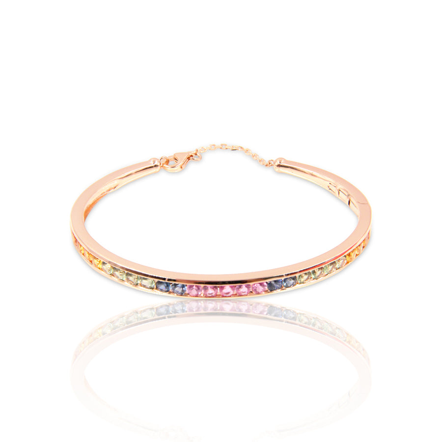Multi-Sapphire Gold Bracelet