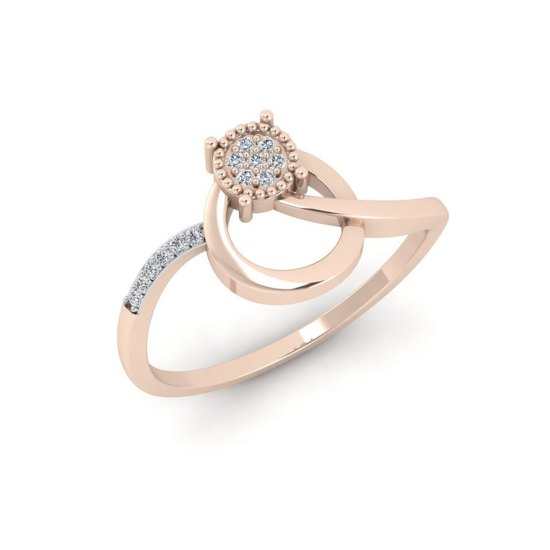 Delicate Milgrain Diamond Ring