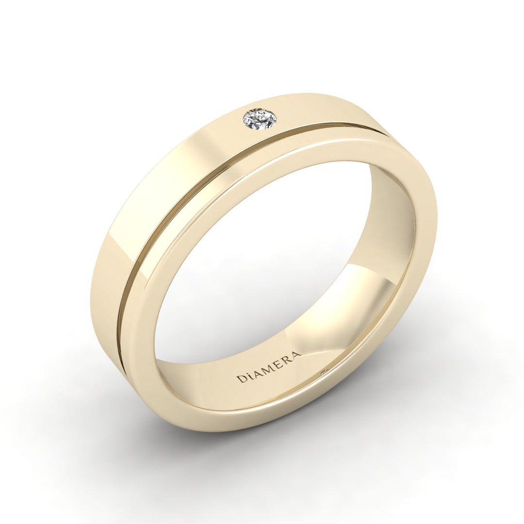 Diamond Wedding Band for Men