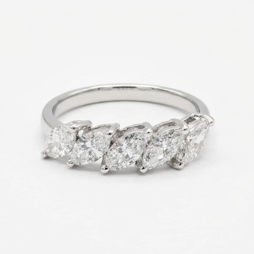 Pear Cut Five-Stone Ring