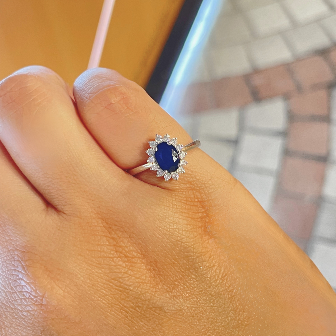 Diana Blue Sapphire Ring