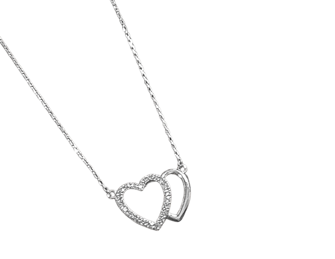 Radiant Twin Heart Necklace