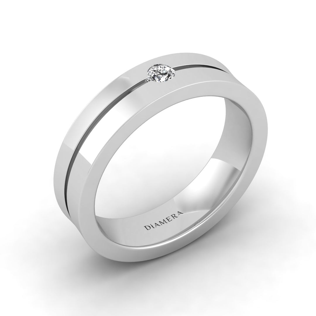 Diamond Wedding Band for Men