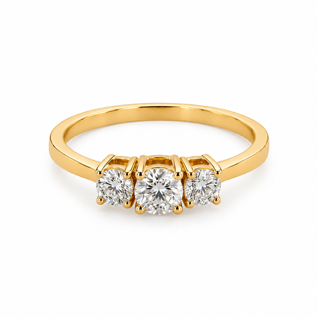 Three-Stone Diamond Ring