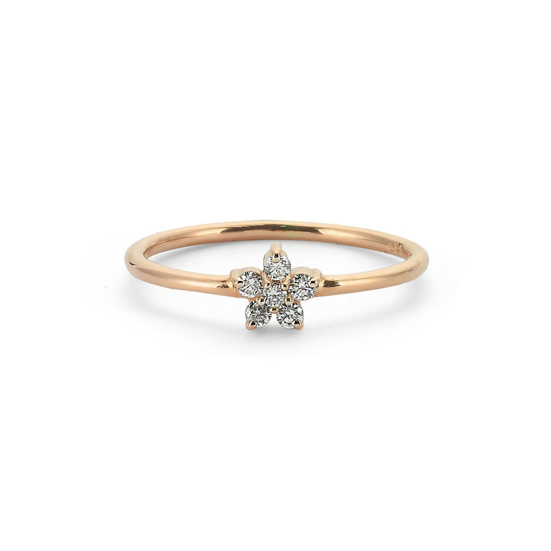 Diamond Flower Ring