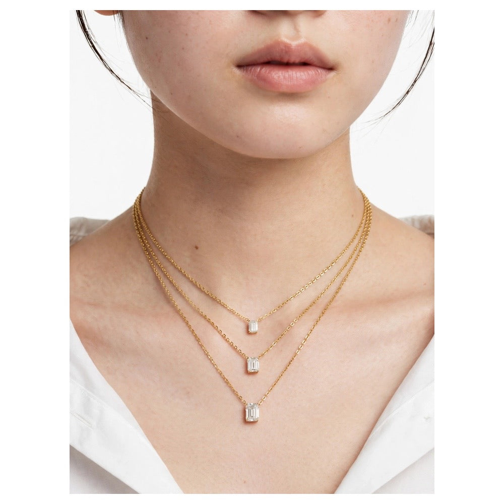 Emerald Solitaire Necklace